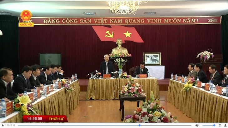 Nguyen Phu Trong en déplacement à Nam Dinh - ảnh 1